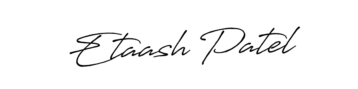Use a signature maker to create a handwritten signature online. With this signature software, you can design (Antro_Vectra_Bolder) your own signature for name Etaash Patel. Etaash Patel signature style 7 images and pictures png