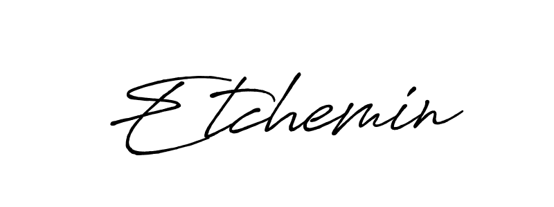 Similarly Antro_Vectra_Bolder is the best handwritten signature design. Signature creator online .You can use it as an online autograph creator for name Etchemin. Etchemin signature style 7 images and pictures png