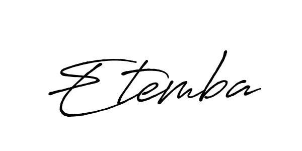 Antro_Vectra_Bolder is a professional signature style that is perfect for those who want to add a touch of class to their signature. It is also a great choice for those who want to make their signature more unique. Get Etemba name to fancy signature for free. Etemba signature style 7 images and pictures png