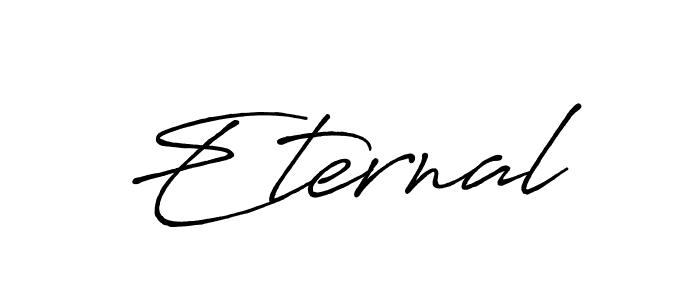 Make a beautiful signature design for name Eternal. With this signature (Antro_Vectra_Bolder) style, you can create a handwritten signature for free. Eternal signature style 7 images and pictures png