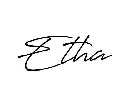 Also You can easily find your signature by using the search form. We will create Etha name handwritten signature images for you free of cost using Antro_Vectra_Bolder sign style. Etha signature style 7 images and pictures png