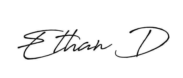 Also You can easily find your signature by using the search form. We will create Ethan D name handwritten signature images for you free of cost using Antro_Vectra_Bolder sign style. Ethan D signature style 7 images and pictures png