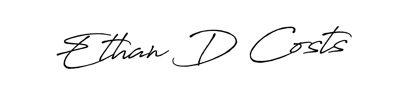 Similarly Antro_Vectra_Bolder is the best handwritten signature design. Signature creator online .You can use it as an online autograph creator for name Ethan D Costs. Ethan D Costs signature style 7 images and pictures png