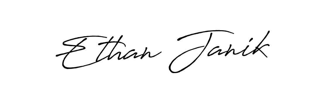 Make a beautiful signature design for name Ethan Janik. With this signature (Antro_Vectra_Bolder) style, you can create a handwritten signature for free. Ethan Janik signature style 7 images and pictures png