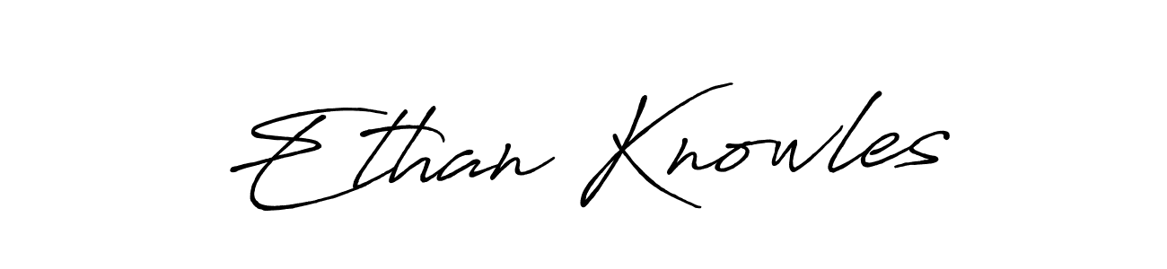 Make a beautiful signature design for name Ethan Knowles. With this signature (Antro_Vectra_Bolder) style, you can create a handwritten signature for free. Ethan Knowles signature style 7 images and pictures png