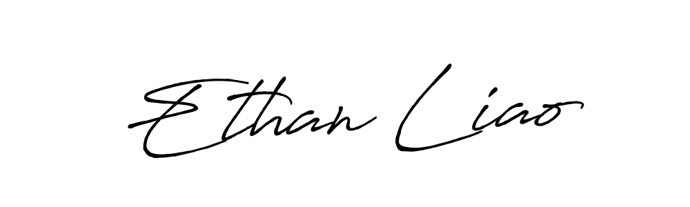 Ethan Liao stylish signature style. Best Handwritten Sign (Antro_Vectra_Bolder) for my name. Handwritten Signature Collection Ideas for my name Ethan Liao. Ethan Liao signature style 7 images and pictures png