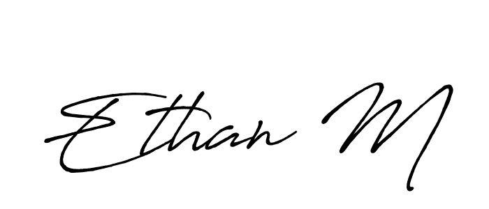 Here are the top 10 professional signature styles for the name Ethan M. These are the best autograph styles you can use for your name. Ethan M signature style 7 images and pictures png