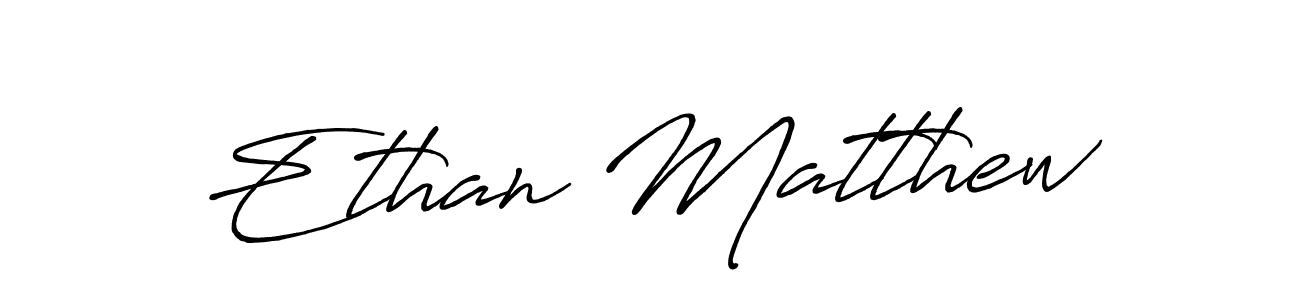 Design your own signature with our free online signature maker. With this signature software, you can create a handwritten (Antro_Vectra_Bolder) signature for name Ethan Matthew. Ethan Matthew signature style 7 images and pictures png