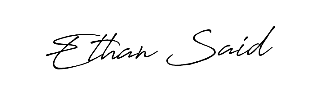 How to make Ethan Said signature? Antro_Vectra_Bolder is a professional autograph style. Create handwritten signature for Ethan Said name. Ethan Said signature style 7 images and pictures png