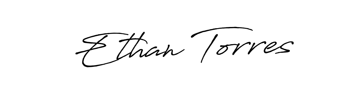 if you are searching for the best signature style for your name Ethan Torres. so please give up your signature search. here we have designed multiple signature styles  using Antro_Vectra_Bolder. Ethan Torres signature style 7 images and pictures png