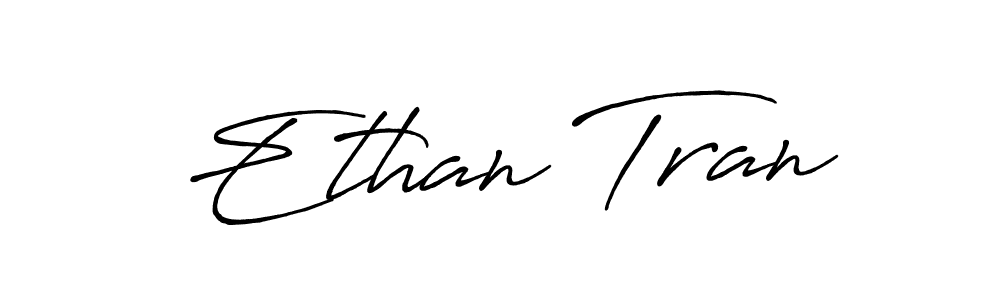 Design your own signature with our free online signature maker. With this signature software, you can create a handwritten (Antro_Vectra_Bolder) signature for name Ethan Tran. Ethan Tran signature style 7 images and pictures png