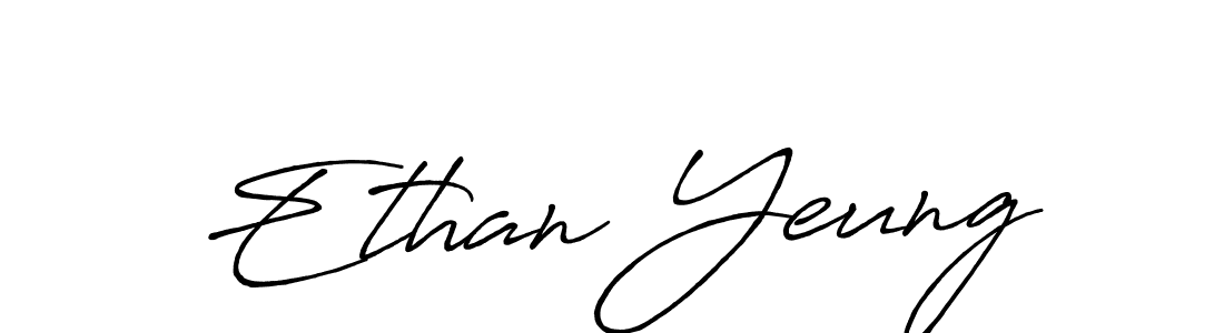 Ethan Yeung stylish signature style. Best Handwritten Sign (Antro_Vectra_Bolder) for my name. Handwritten Signature Collection Ideas for my name Ethan Yeung. Ethan Yeung signature style 7 images and pictures png