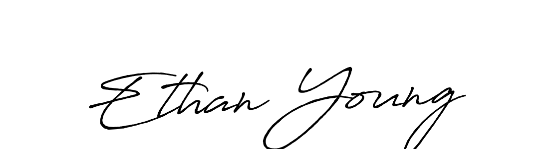 How to make Ethan Young name signature. Use Antro_Vectra_Bolder style for creating short signs online. This is the latest handwritten sign. Ethan Young signature style 7 images and pictures png