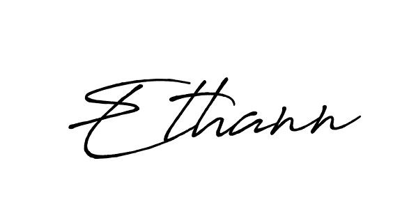 Ethann stylish signature style. Best Handwritten Sign (Antro_Vectra_Bolder) for my name. Handwritten Signature Collection Ideas for my name Ethann. Ethann signature style 7 images and pictures png