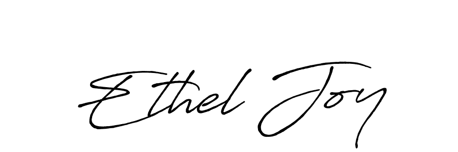 How to make Ethel Joy name signature. Use Antro_Vectra_Bolder style for creating short signs online. This is the latest handwritten sign. Ethel Joy signature style 7 images and pictures png