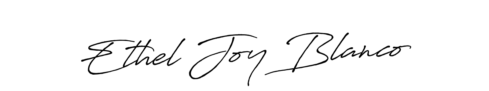 Make a beautiful signature design for name Ethel Joy Blanco. With this signature (Antro_Vectra_Bolder) style, you can create a handwritten signature for free. Ethel Joy Blanco signature style 7 images and pictures png