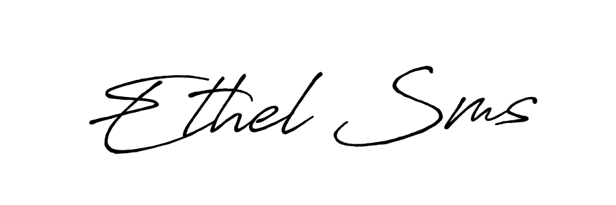 if you are searching for the best signature style for your name Ethel Sms. so please give up your signature search. here we have designed multiple signature styles  using Antro_Vectra_Bolder. Ethel Sms signature style 7 images and pictures png