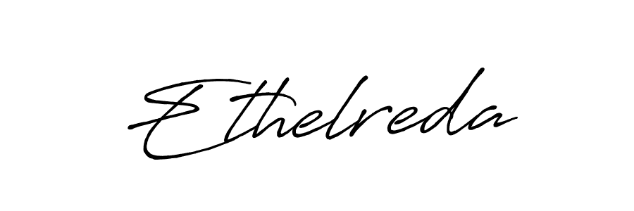 Create a beautiful signature design for name Ethelreda. With this signature (Antro_Vectra_Bolder) fonts, you can make a handwritten signature for free. Ethelreda signature style 7 images and pictures png