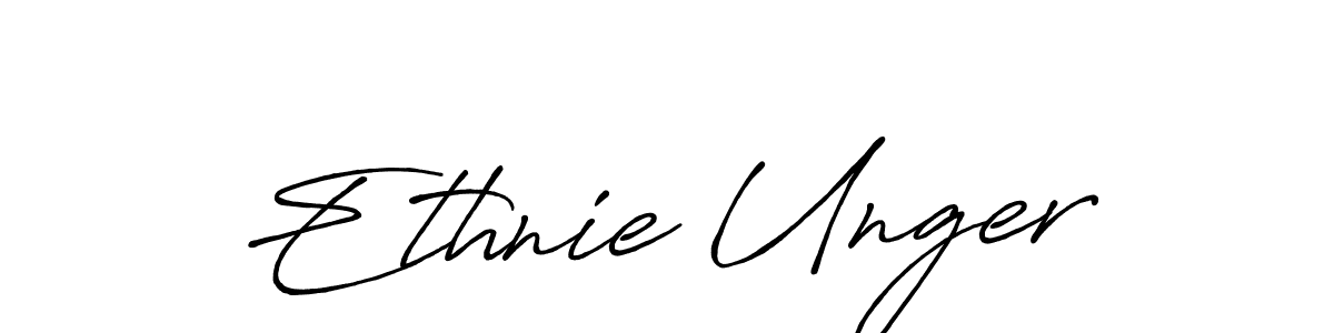Make a beautiful signature design for name Ethnie Unger. Use this online signature maker to create a handwritten signature for free. Ethnie Unger signature style 7 images and pictures png