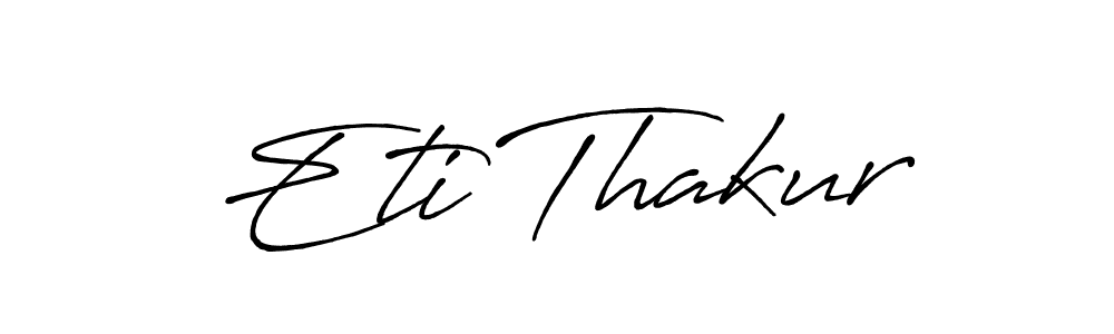 This is the best signature style for the Eti Thakur name. Also you like these signature font (Antro_Vectra_Bolder). Mix name signature. Eti Thakur signature style 7 images and pictures png