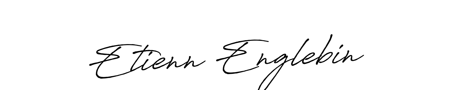 Create a beautiful signature design for name Etienn Englebin. With this signature (Antro_Vectra_Bolder) fonts, you can make a handwritten signature for free. Etienn Englebin signature style 7 images and pictures png