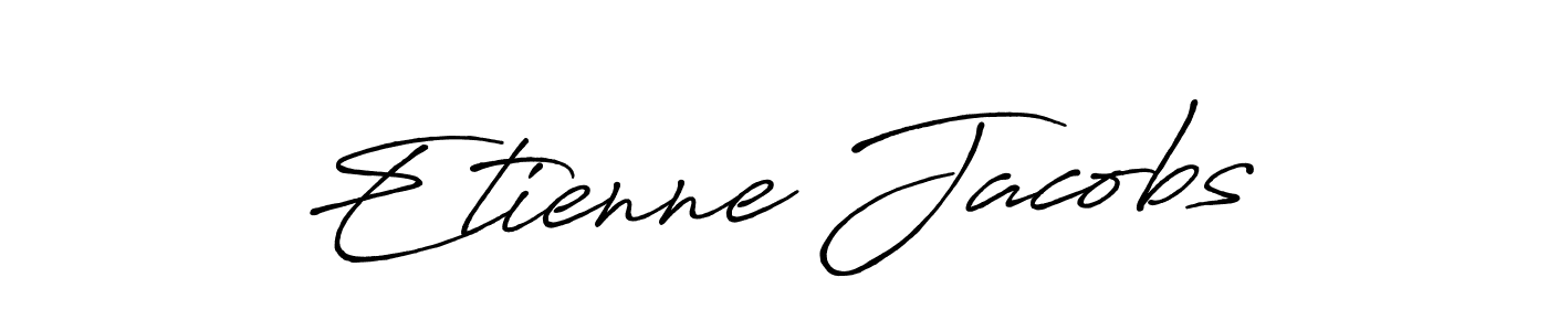 Once you've used our free online signature maker to create your best signature Antro_Vectra_Bolder style, it's time to enjoy all of the benefits that Etienne Jacobs name signing documents. Etienne Jacobs signature style 7 images and pictures png