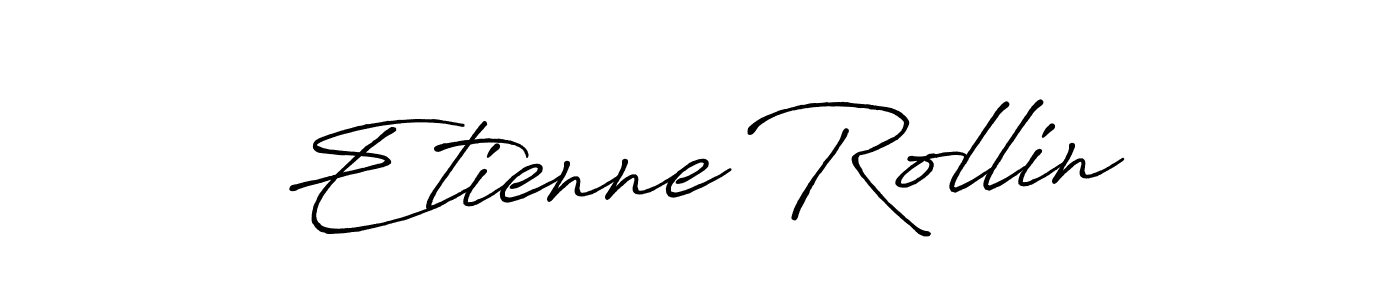 Etienne Rollin stylish signature style. Best Handwritten Sign (Antro_Vectra_Bolder) for my name. Handwritten Signature Collection Ideas for my name Etienne Rollin. Etienne Rollin signature style 7 images and pictures png