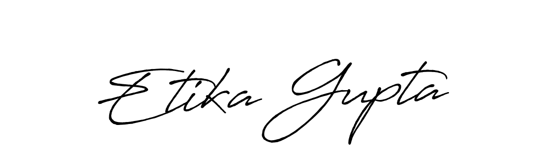 Once you've used our free online signature maker to create your best signature Antro_Vectra_Bolder style, it's time to enjoy all of the benefits that Etika Gupta name signing documents. Etika Gupta signature style 7 images and pictures png