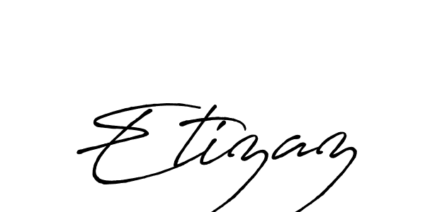 You should practise on your own different ways (Antro_Vectra_Bolder) to write your name (Etizaz) in signature. don't let someone else do it for you. Etizaz signature style 7 images and pictures png