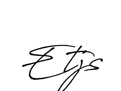 You should practise on your own different ways (Antro_Vectra_Bolder) to write your name (Etjs) in signature. don't let someone else do it for you. Etjs signature style 7 images and pictures png