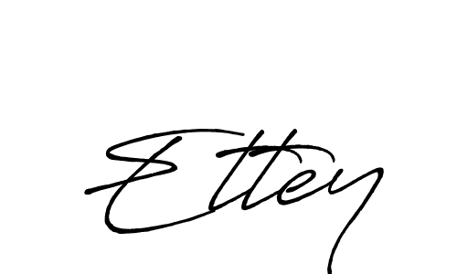 Make a beautiful signature design for name Ettey. With this signature (Antro_Vectra_Bolder) style, you can create a handwritten signature for free. Ettey signature style 7 images and pictures png