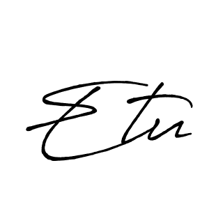 Make a beautiful signature design for name Etu. Use this online signature maker to create a handwritten signature for free. Etu signature style 7 images and pictures png