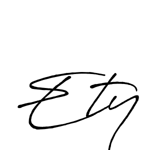 How to Draw Ety signature style? Antro_Vectra_Bolder is a latest design signature styles for name Ety. Ety signature style 7 images and pictures png