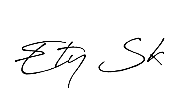 Also we have Ety Sk name is the best signature style. Create professional handwritten signature collection using Antro_Vectra_Bolder autograph style. Ety Sk signature style 7 images and pictures png