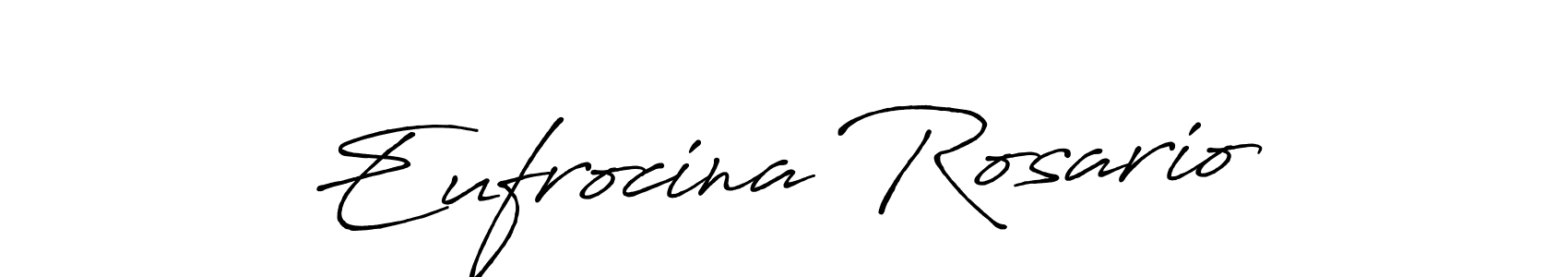 It looks lik you need a new signature style for name Eufrocina Rosario. Design unique handwritten (Antro_Vectra_Bolder) signature with our free signature maker in just a few clicks. Eufrocina Rosario signature style 7 images and pictures png