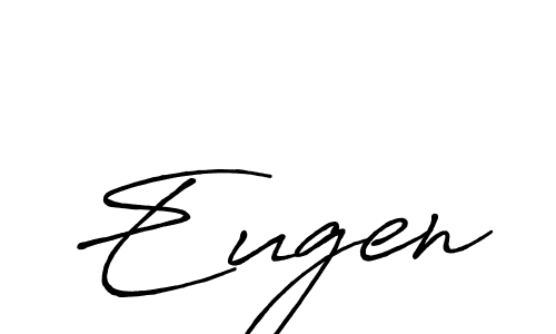 How to make Eugen name signature. Use Antro_Vectra_Bolder style for creating short signs online. This is the latest handwritten sign. Eugen signature style 7 images and pictures png