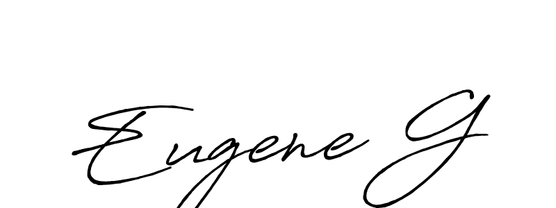 How to make Eugene G signature? Antro_Vectra_Bolder is a professional autograph style. Create handwritten signature for Eugene G name. Eugene G signature style 7 images and pictures png