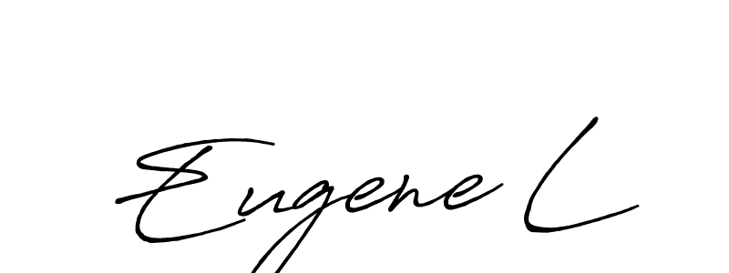 Use a signature maker to create a handwritten signature online. With this signature software, you can design (Antro_Vectra_Bolder) your own signature for name Eugene L. Eugene L signature style 7 images and pictures png