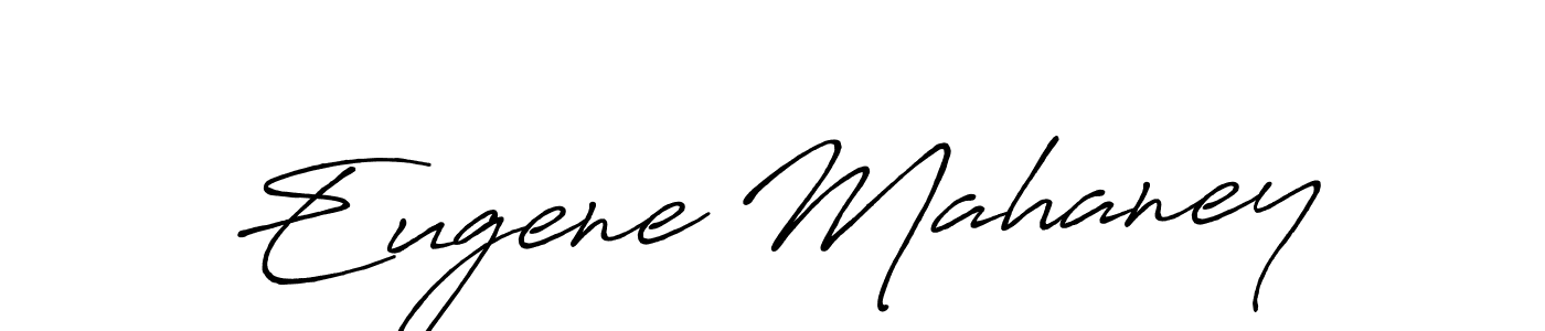 How to make Eugene Mahaney name signature. Use Antro_Vectra_Bolder style for creating short signs online. This is the latest handwritten sign. Eugene Mahaney signature style 7 images and pictures png