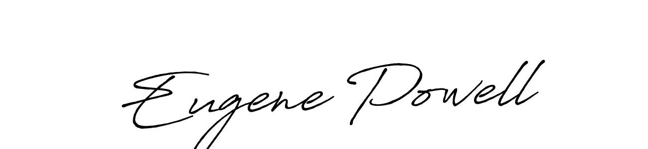 Design your own signature with our free online signature maker. With this signature software, you can create a handwritten (Antro_Vectra_Bolder) signature for name Eugene Powell. Eugene Powell signature style 7 images and pictures png
