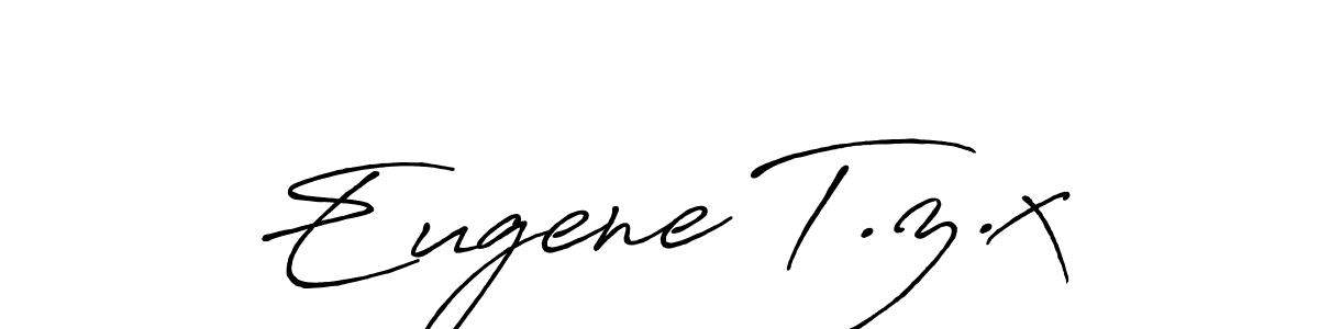 How to Draw Eugene T.z.x signature style? Antro_Vectra_Bolder is a latest design signature styles for name Eugene T.z.x. Eugene T.z.x signature style 7 images and pictures png