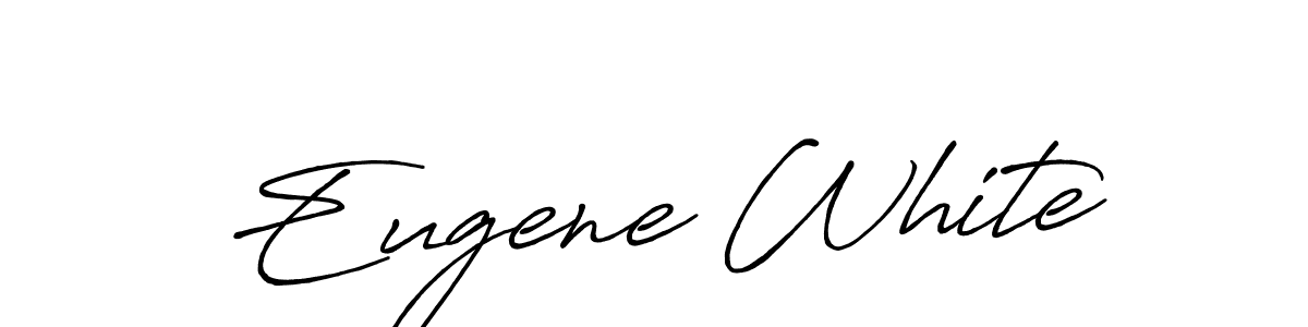 Also You can easily find your signature by using the search form. We will create Eugene White name handwritten signature images for you free of cost using Antro_Vectra_Bolder sign style. Eugene White signature style 7 images and pictures png