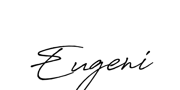 How to make Eugeni name signature. Use Antro_Vectra_Bolder style for creating short signs online. This is the latest handwritten sign. Eugeni signature style 7 images and pictures png