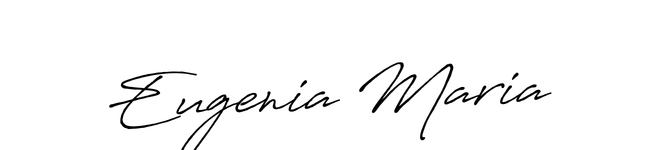Similarly Antro_Vectra_Bolder is the best handwritten signature design. Signature creator online .You can use it as an online autograph creator for name Eugenia Maria. Eugenia Maria signature style 7 images and pictures png