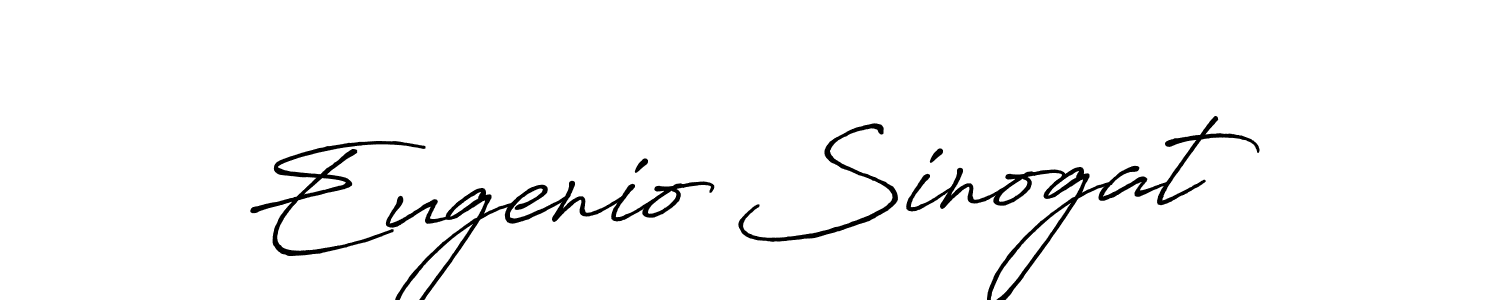 This is the best signature style for the Eugenio Sinogat name. Also you like these signature font (Antro_Vectra_Bolder). Mix name signature. Eugenio Sinogat signature style 7 images and pictures png