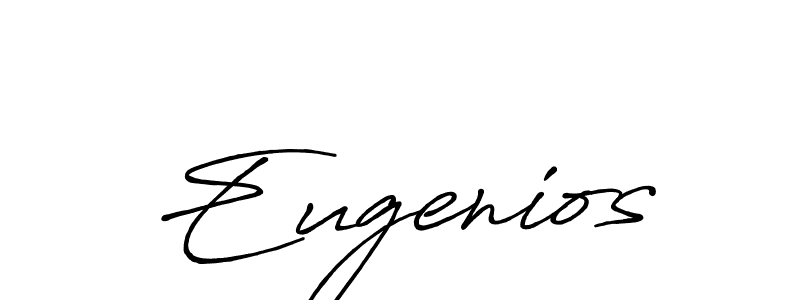 Make a beautiful signature design for name Eugenios. With this signature (Antro_Vectra_Bolder) style, you can create a handwritten signature for free. Eugenios signature style 7 images and pictures png