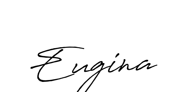 Eugina stylish signature style. Best Handwritten Sign (Antro_Vectra_Bolder) for my name. Handwritten Signature Collection Ideas for my name Eugina. Eugina signature style 7 images and pictures png