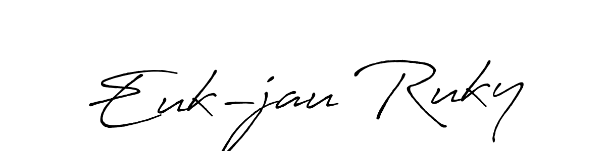 Here are the top 10 professional signature styles for the name Euk-jau Ruky. These are the best autograph styles you can use for your name. Euk-jau Ruky signature style 7 images and pictures png