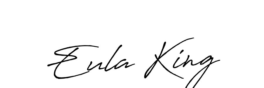 Once you've used our free online signature maker to create your best signature Antro_Vectra_Bolder style, it's time to enjoy all of the benefits that Eula King name signing documents. Eula King signature style 7 images and pictures png