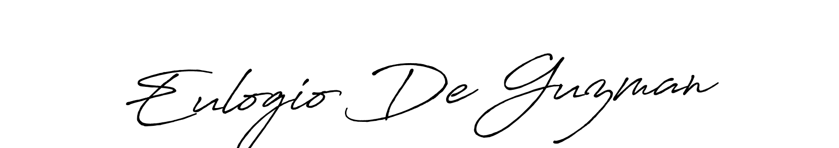 Similarly Antro_Vectra_Bolder is the best handwritten signature design. Signature creator online .You can use it as an online autograph creator for name Eulogio De Guzman. Eulogio De Guzman signature style 7 images and pictures png